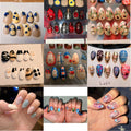 Custom Press-On Nails | Handmade Nail Art Sets | Reusable & Durable | Small, Medium, Large lengths